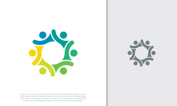 Global Community Logo Icon Elements Template. Community human Logo template vector. Community health care. Abstract Community logo