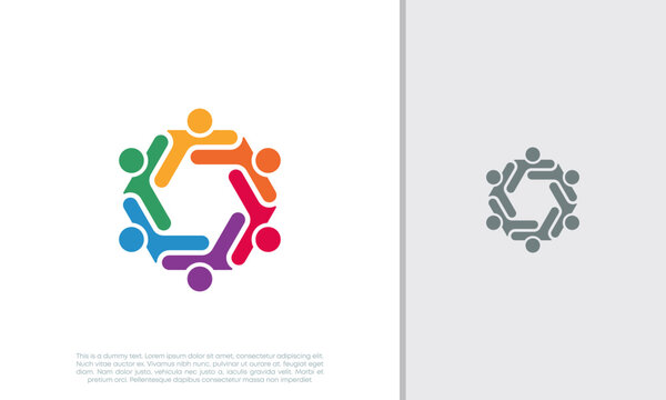 Global Community Logo Icon Elements Template. Community human Logo template vector. Community health care. Abstract Community logo