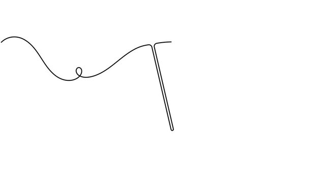 Animated of pharmaceuticals tablet icon sign continuous one line drawing moving on white background animation