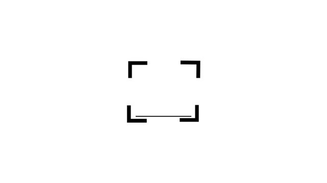 Minimalist camera viewfinder overlay for editing and ui frame interface