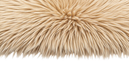 Fototapeta premium Closeup of beige faux fur texture
