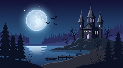 Fototapeta premium happy halloween day vector background design