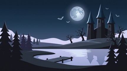 Fototapeta premium happy halloween day vector background design