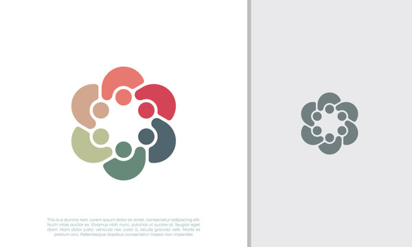 Global Community Logo Icon Elements Template. Community human Logo template vector. Community health care. Abstract Community logo