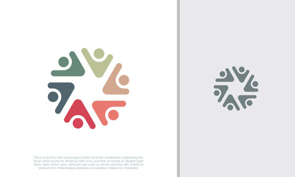 Global Community Logo Icon Elements Template. Community human Logo template vector. Community health care. Abstract Community logo