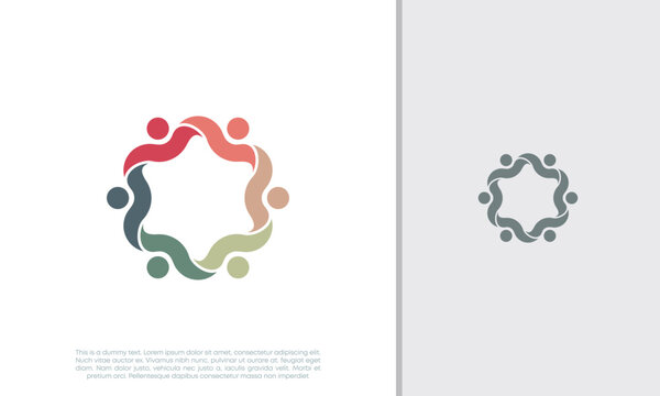 Global Community Logo Icon Elements Template. Community human Logo template vector. Community health care. Abstract Community logo