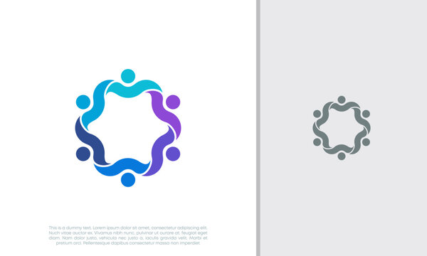 Global Community Logo Icon Elements Template. Community human Logo template vector. Community health care. Abstract Community logo