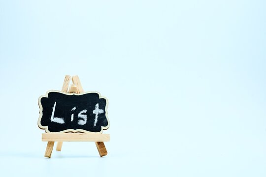 Chalk Blackboard List
