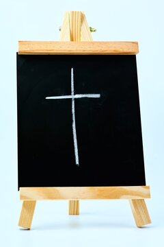 Chalk Blackboard The Cross