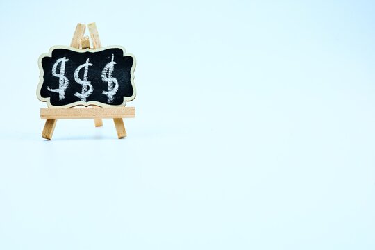 Chalk Blackboard Three Dollars