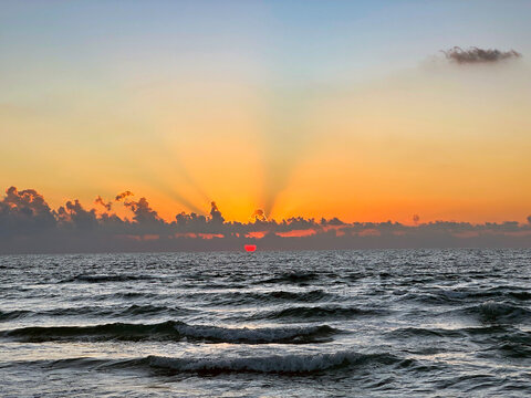 Sunset over the Mediterranean Sea