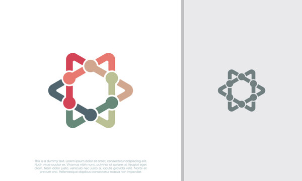 Global Community Logo Icon Elements Template. Community human Logo template vector. Community health care. Abstract Community logo