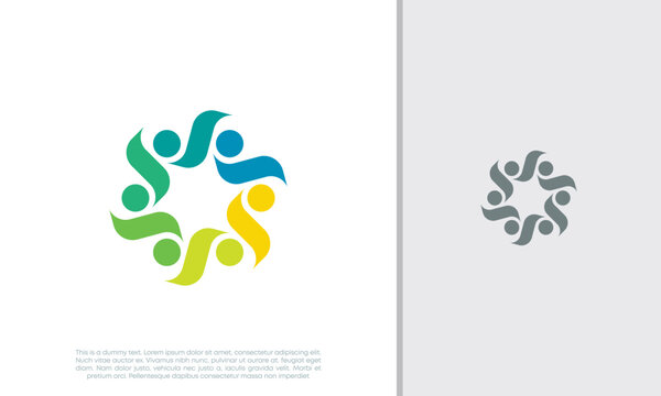 Global Community Logo Icon Elements Template. Community human Logo template vector. Community health care. Abstract Community logo