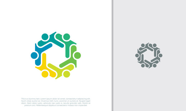 Global Community Logo Icon Elements Template. Community human Logo template vector. Community health care. Abstract Community logo