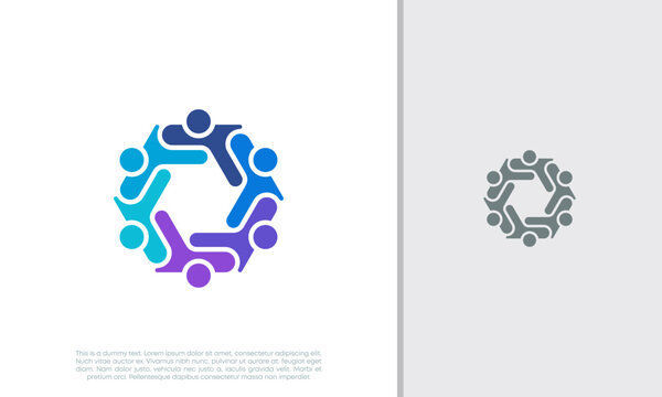 Global Community Logo Icon Elements Template. Community human Logo template vector. Community health care. Abstract Community logo