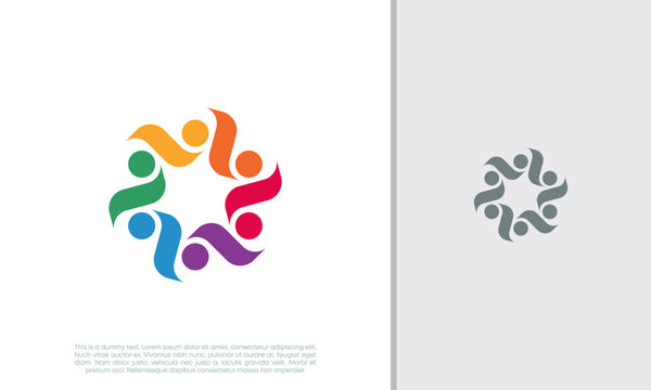 Global Community Logo Icon Elements Template. Community human Logo template vector. Community health care. Abstract Community logo