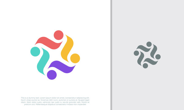 Global Community Logo Icon Elements Template. Community human Logo template vector. Community health care. Abstract Community logo