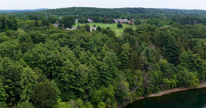 Aerial View of Brooks School in North Andover Massachusetts