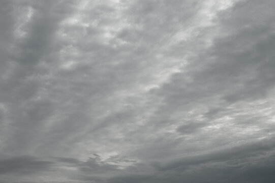 Gray background, gray cloudy sky in the photo