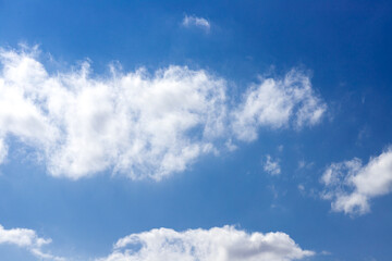 Fototapeta premium Blue sky with white clouds in outdoor nature 