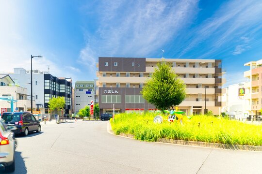 JR南武線・矢野口駅　駅前