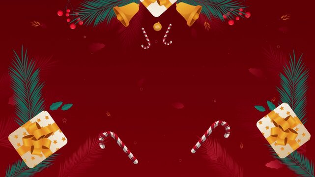 Cute red Christmas pattern seamless vector celebration background