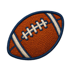 Fototapeta premium PNG Embroidered football patch illustration.