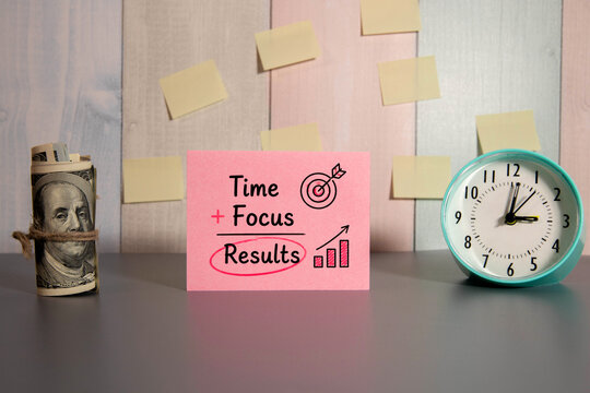 Time Focus Results Productivity Concept.