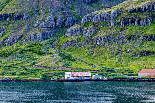 The Coast of Iceland near Seydisfjordur