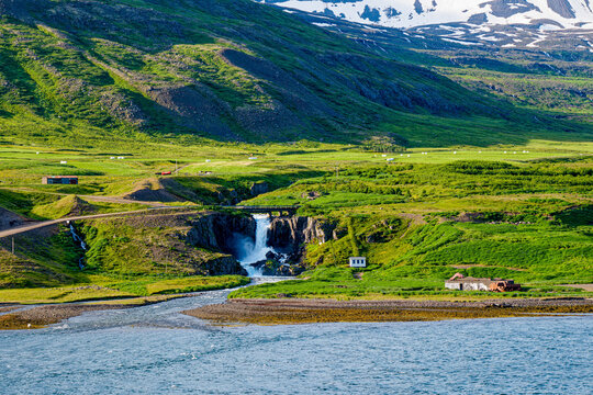 The Coast of Iceland near Seydisfjordur