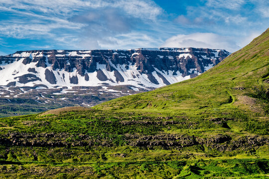 The Coast of Iceland near Seydisfjordur
