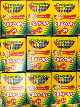 Crayola crayons displayed for back to school shopping at Target in Kalamazoo, Michigan, August 15, 2026