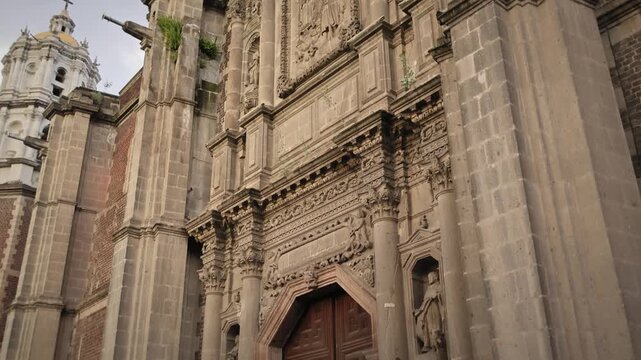 Church Of San Bernardo Mexico City Baroque Stone Facade