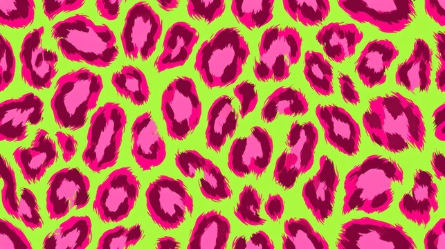 Seamless animal print,Colorful Leopard spots,Pink leopard print,green and yellow animal skin print of jaguar,hand sketched vector doodle wallpaper,cheetah,banner for background,trendy concept.