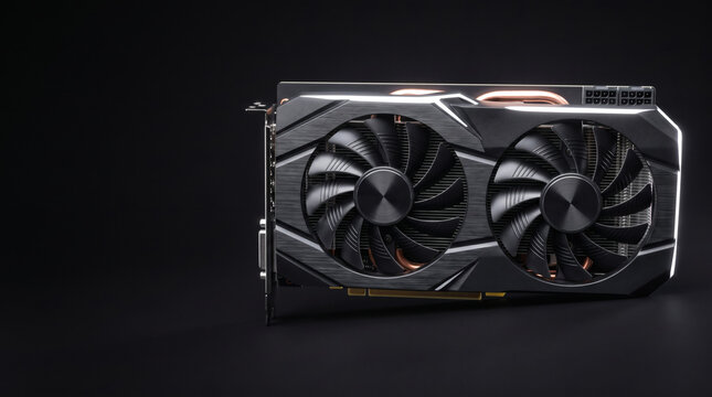 Powerful graphics card with dual cooling fans