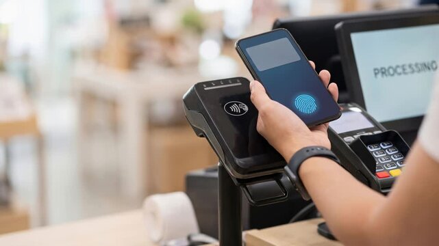 Instant Contactless NFC Smartphone Payment for Fast Checkout