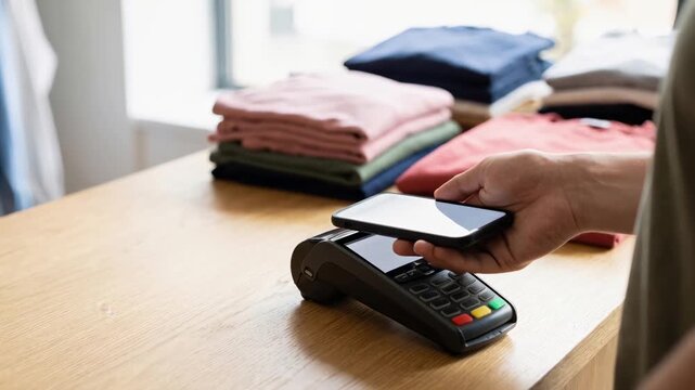 Instant Contactless NFC Smartphone Payment for Instant Checkout
