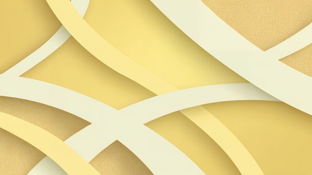 Elegant abstract background with overlapping yellow and cream curved lines and textured shapes, ideal for festive Oktoberfest backdrops