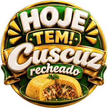 Stuffed Couscous 3D Promotional Badges and Labels Collection