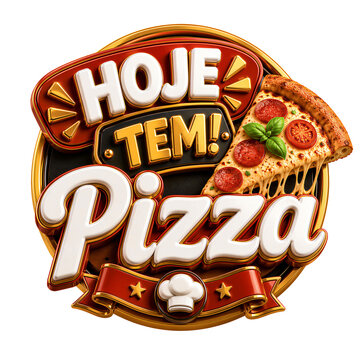 Pizza Special 3D Promotional Badges and Labels Collection