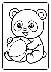 Obraz premium Cute animal coloring pages for kids featuring adorable original animals, playful activities, simple scenes, bold outlines, and easy-to-color designs for children's coloring books and printables.
