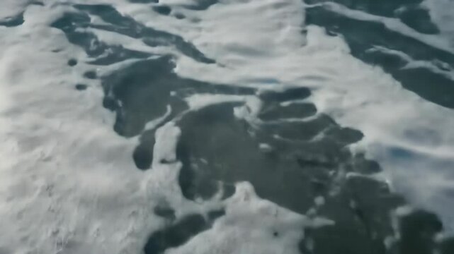 Ocean Waves with Foamy Water Surface