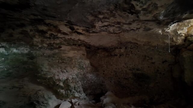 Malta, Xemxija Heritage trail, Punic caves interior
