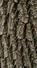 Obraz premium Close up texture of rough aged tree bark.