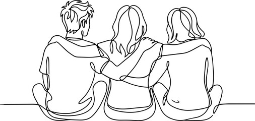 Friends_sitting_together_in_unity_ © Nadira