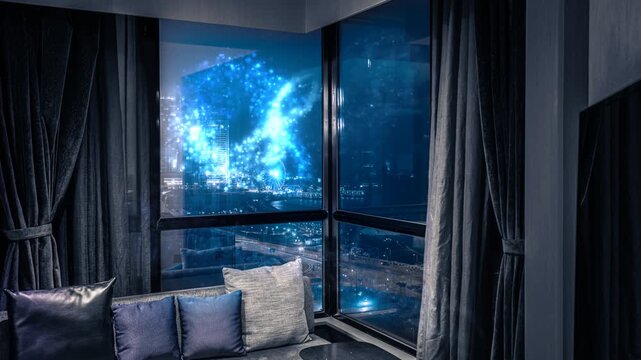A 3D render featuring a Kong Kong character in a futuristic, glowing interior setting