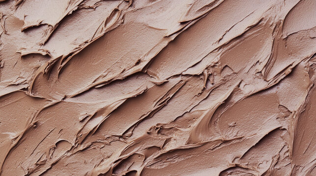 Creamy Chocolate Frosting Texture Background