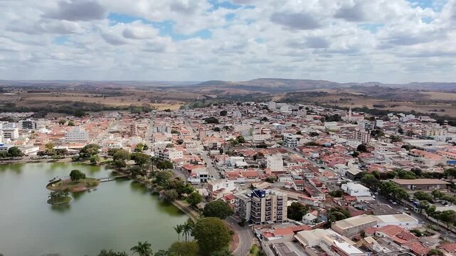 Vista a&eacute;rea do Bairro Lagoa Grande em Patos de Minas, Minas Gerais