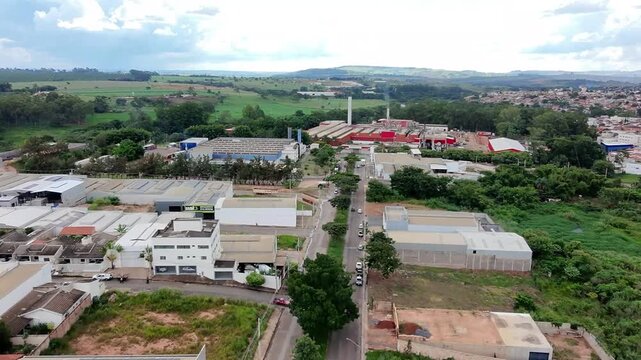 Vista a&eacute;rea do Bairro Cidade Nova em Patos de Minas, Minas Gerais