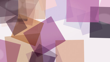 Fototapeta premium A vibrant abstract geometric collage of overlapping pastel rectangles and polygons, creating calm depth and modern design appeal for backgrounds, branding, and web use.